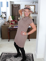 Naughty American mature lady getting ready to play
