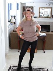 Naughty American mature lady getting ready to play